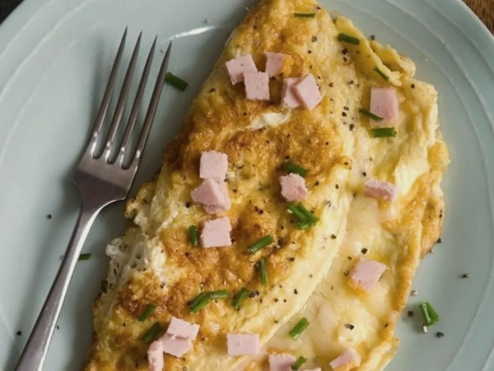 Omelette jambon